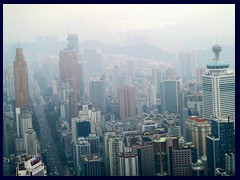 Luohu district from Meridian observation deck, Shun Hing Square.